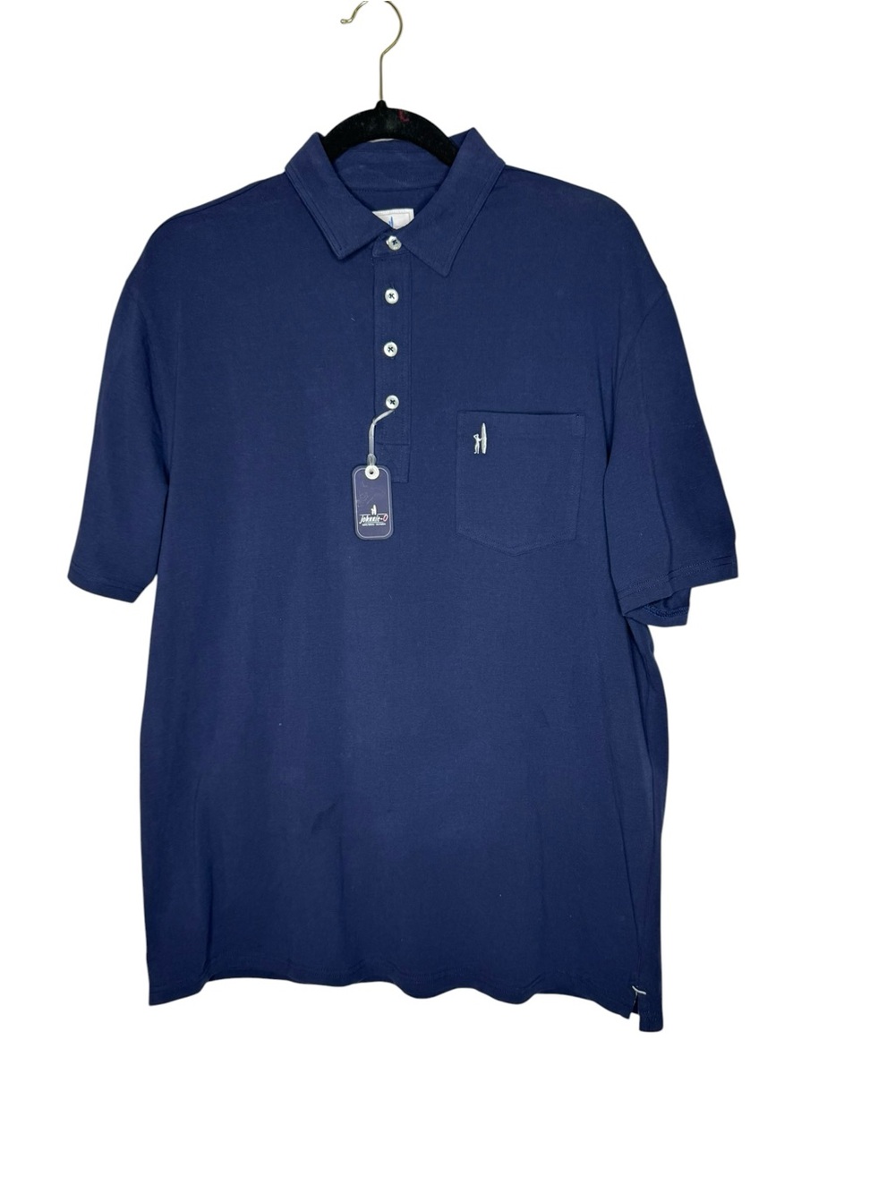 Johnnie-O The Original Polo in Wake Smirnoff Logo Blue Large